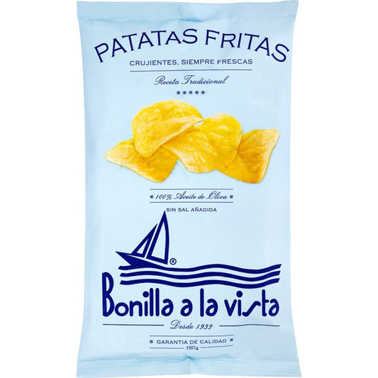 Patatas Bonilla a la vista sin sal, bolsa 150g