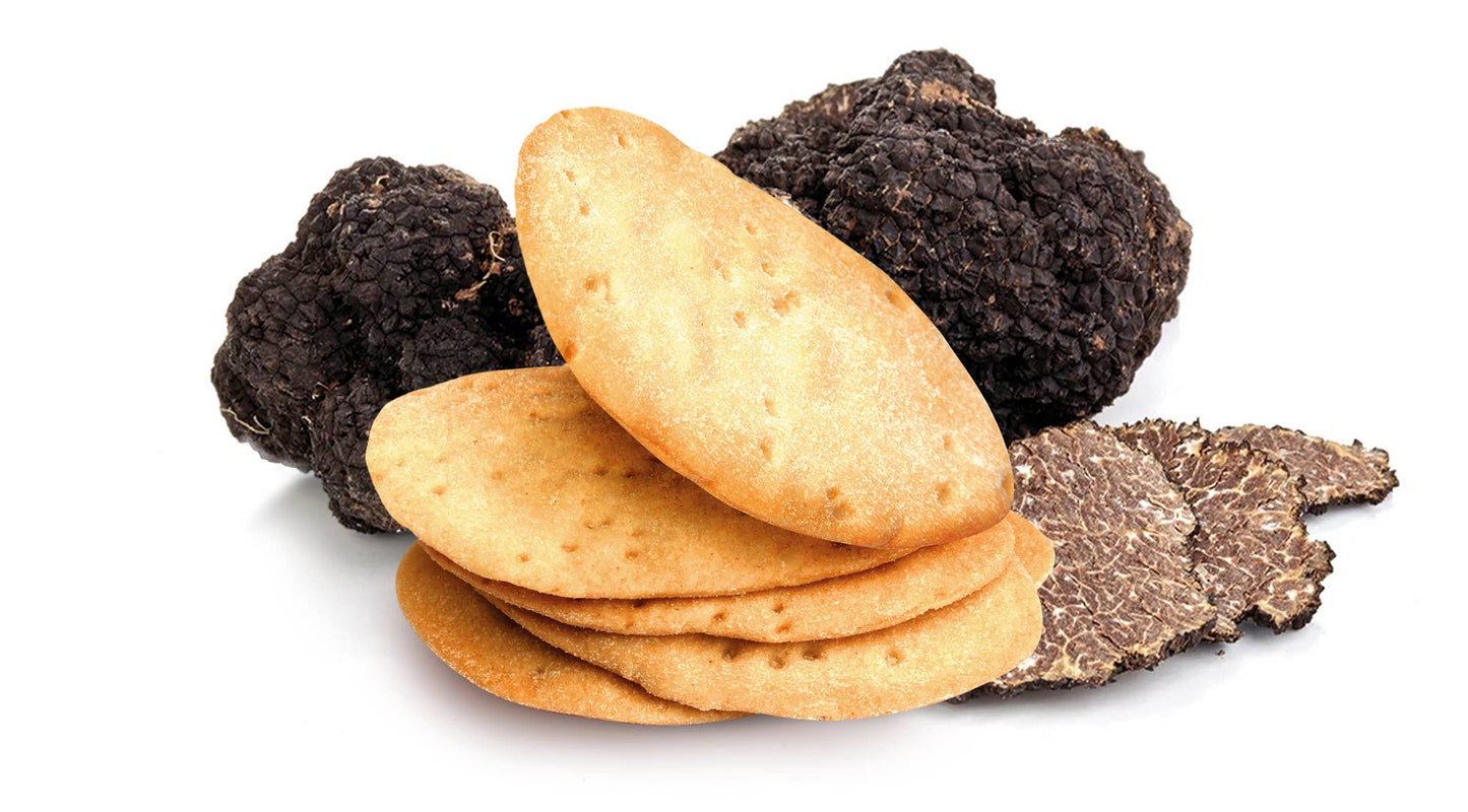 Crackers con trufa y aceite de oliva