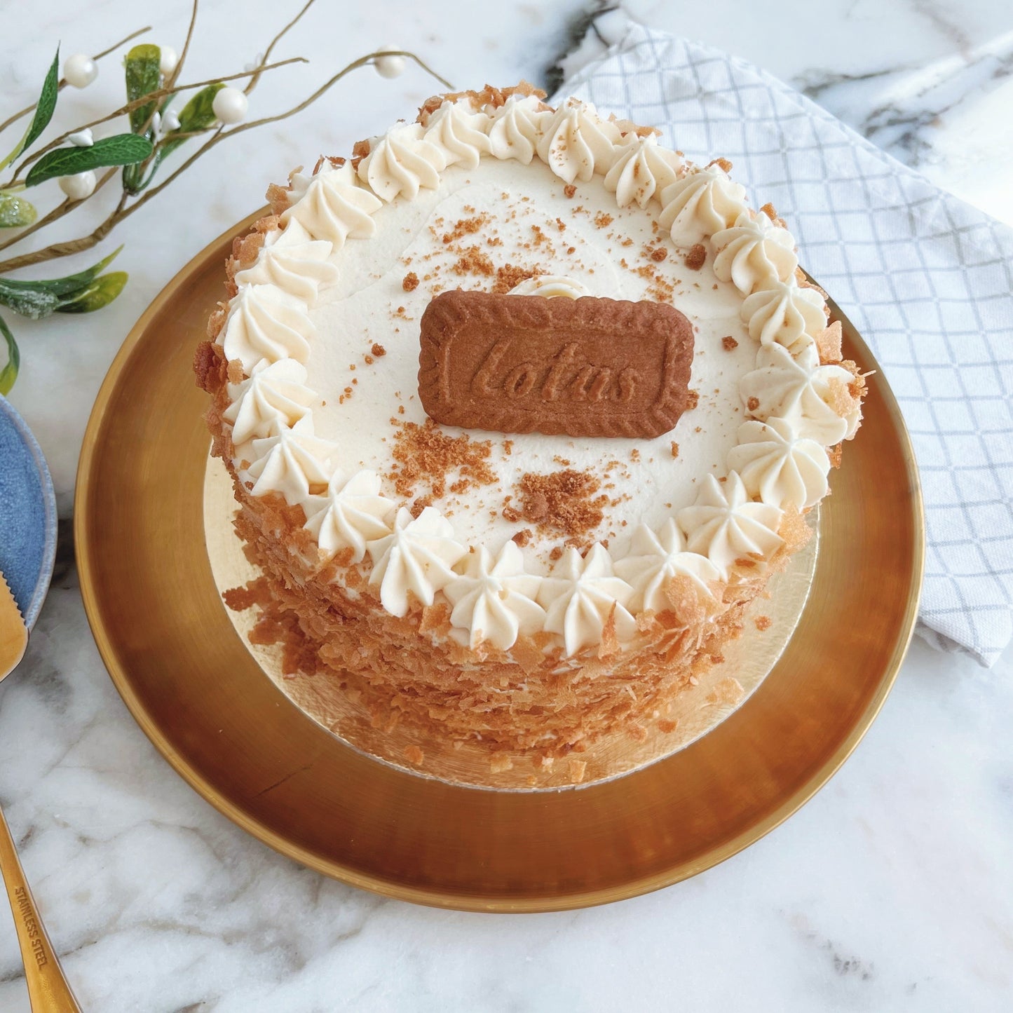 Tarta de galleta Lotus